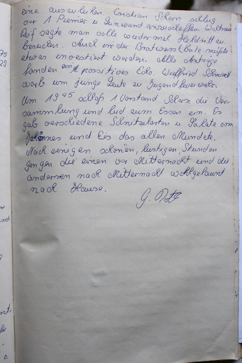 Das Protokollbuch der FFW Recheldorf