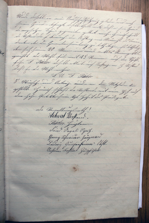 Das Protokollbuch der FFW Recheldorf