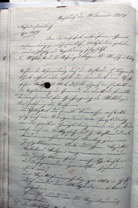 Das Protokollbuch der FFW Recheldorf