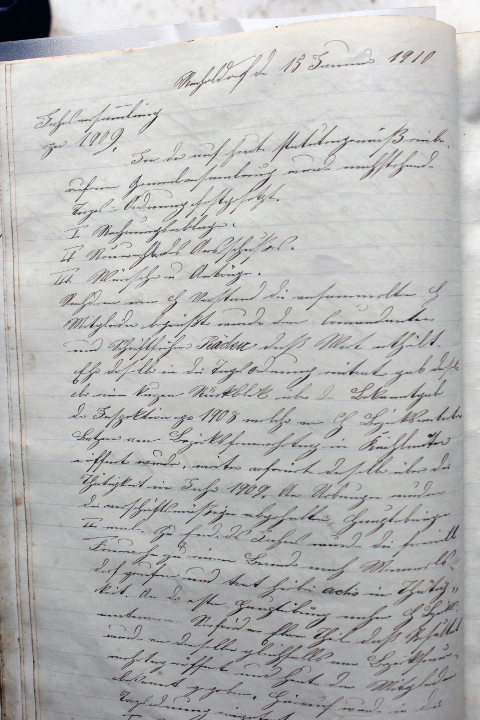 Das Protokollbuch der FFW Recheldorf