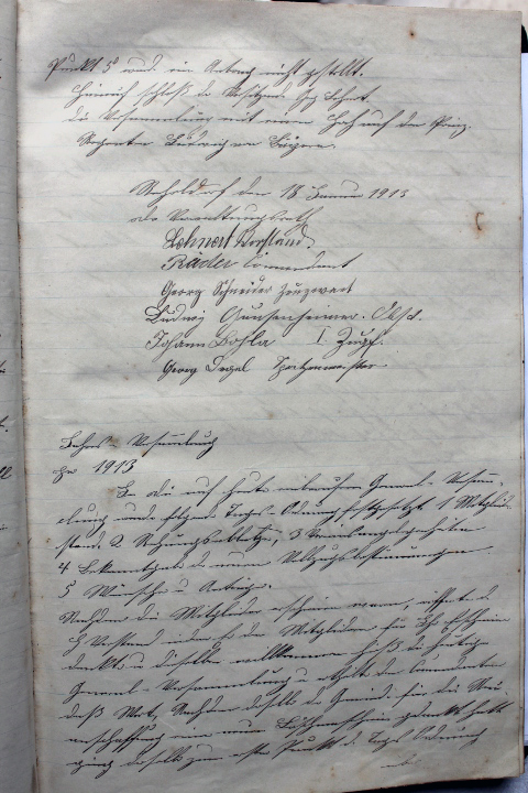 Das Protokollbuch der FFW Recheldorf