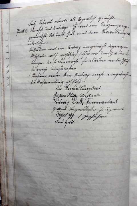 Das Protokollbuch der FFW Recheldorf