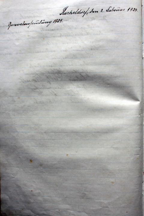 Das Protokollbuch der FFW Recheldorf