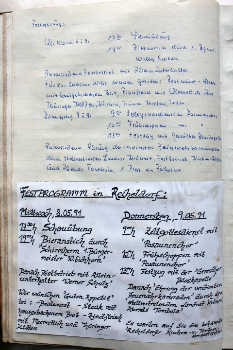 Das Protokollbuch der FFW Recheldorf